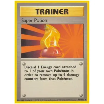 Karetní hra Pokémon BS 090/102 Super Potion - Base Set Stav: Played