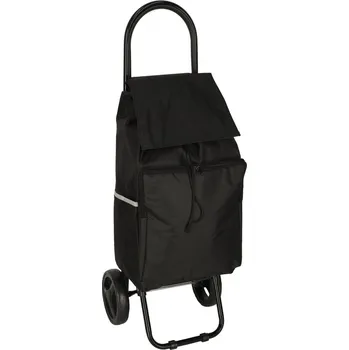 Nákupní taška na kolečkách s rámem KX3140 34 l černá