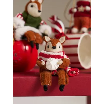 Vánoce Sinsay - Závěsná vánoční dekorace - hnědá - 593HB-88X - 593HB-88X-ONE