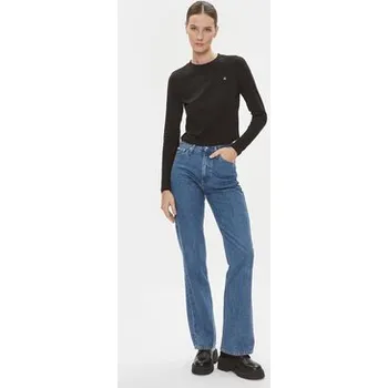 Dámská halenka Calvin Klein Jeans Halenka Embro Badge J20J222884 Černá Regular Fit XL