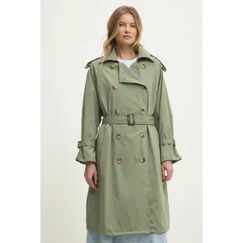 Dámský kabát Trench kabát Answear.LAB 8073.HWK zelená 91X, vel. M/L