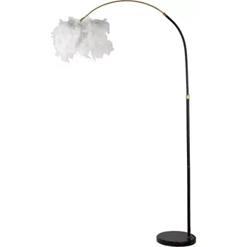 Stojací lampa Stojací lampa Plure 180 cm bílá/černá