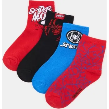 Sinsay - Sada 4&nbsp;párů ponožek Spider-Man - červená - 678GW-33X - 678GW-33X-R26