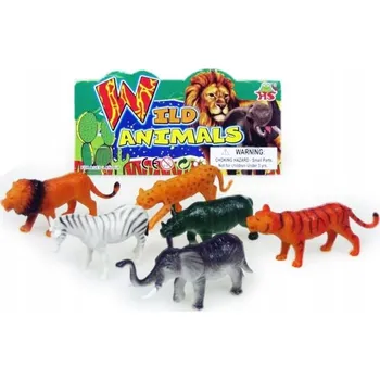 Hipo Divoká zvířata 6 Ks 12 cm 89978967