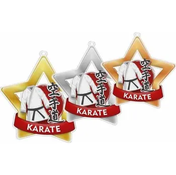 Poháry Bauer Akrylátová medaile MDASTARM37 | Bojová umění