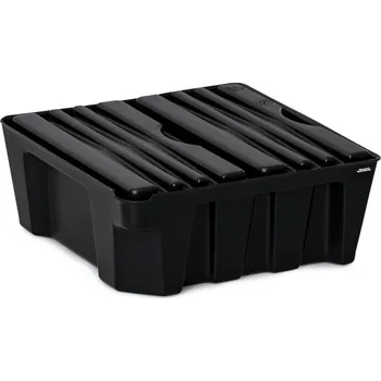 Olejová vana Záchytná vana na malé nádoby z PE recyklátu, objem 14 litrů, s výpustí a odstavnou plochou