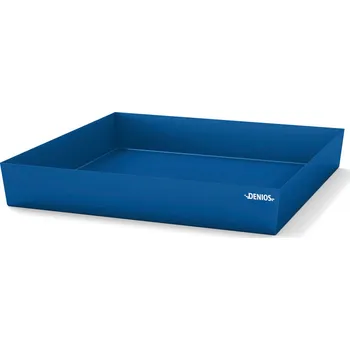 Dílenský stůl Záchytná vana z oceli, pro 1 sud à 200 litrů, 1236 x 1210 x 190 mm, plochá konstrukce