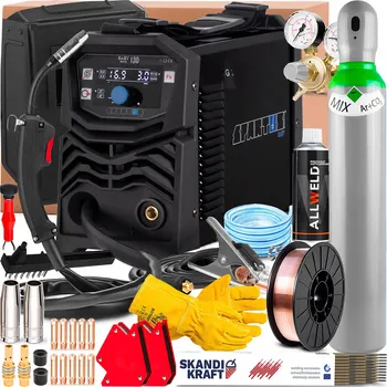 Svářečka INVERTOROVÁ SVÁŘEČKA SPARTUS EASY MIG 130 230V 130A SYNERGIE FLUX 2-KOTOUČOVÁ