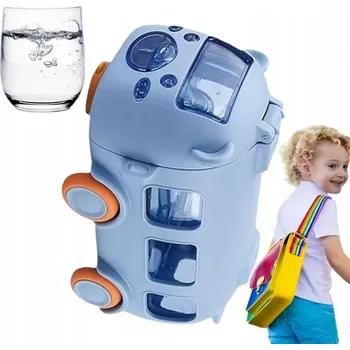 Láhev Dětská láhev se slámkou, motiv BabyBus, 500 ml, bez BPA