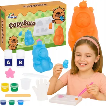 kreativní sada Kouzelná Sada na Výrobu Želových Figurek Kapybara Slizu DIY 3D pro Děti