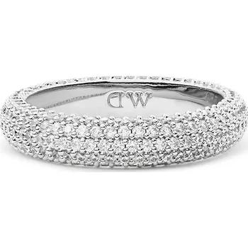 Šperk Daniel Wellington Dámský prsten Pavé DW00401679, stříbrná barva