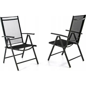 Zahradní židle Garthen kovová černá