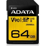 64GB ADATA SDXC UHS-II U3 (290/260MB)