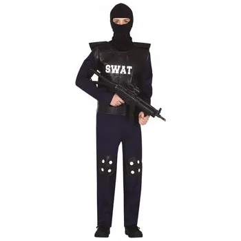 Karnevalový kostým Kostým Antiterorista Fiestas Guirca, velikost nad 158 cm