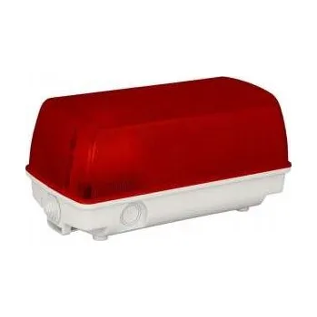 Kanálové svítidlo SEZAR 60W E27 IP54 červené D.3126A PAWBOL