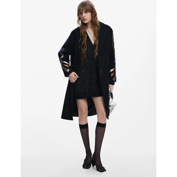 Dámský kabát Dámský zimní kabát Desigual Cracovia - Dámské DESIGUAL černá 3223701