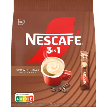 Nescafé 3v1 BROWN 10x16,5g SÁČEK cena za kartonové balení (Kartonové balení : 18 ks)