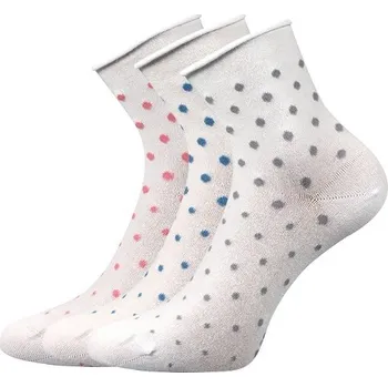 Dámské ponožky 3PACK dámské ponožky Lonka - Flagran mix B, bílá Barva: Bílá, Velikost: 35-38
