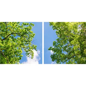 Dekorativní svítidlo Dekorativní LED svítidlo - LED panel - motiv stromy - sada 2 panelů