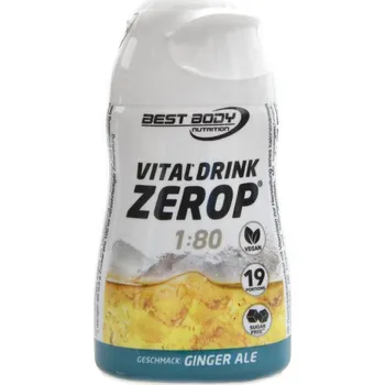 Nápoj pro sportovce Best Body nutrition Vital drink Zerop 48 ml - zázvorová limonáda