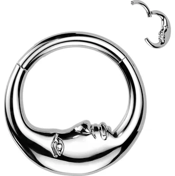 Piercing Šperky4U Segment kruh měsíc - helix / cartilage / tragus piercing - NS0065ST-1208