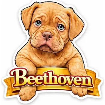 Žertovný předmět Zvířátka pes - A6 ( 10x8 cm) / samolepka klasik