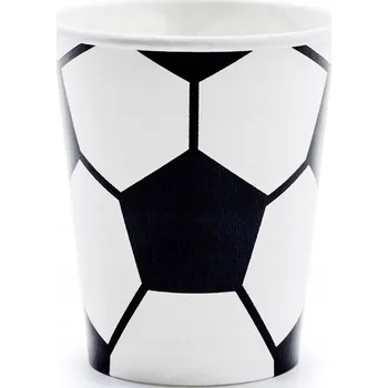 Jednorázové nádobí Kelímky ECO papírové SPORT Fotbal 6 kusů