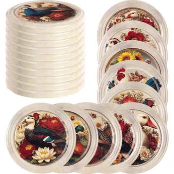 Sklenice ŠROUBOVACÍ VÍČKA DO SKLENIC FI82 UZÁVĚRY NA SKLENICE VÍČKO FARMA 6-ZÁVĚSNÉ 10 Ks