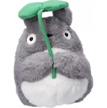 plyšák Můj soused Totoro Plyšová figurka Nakayoshi - Velký Totoro s listem 21 cm