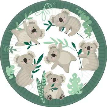 Party nádobí Talíře Amscan Koala 23 cm 8 ks