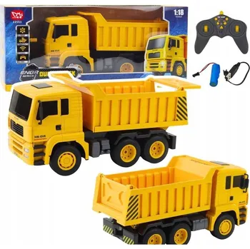 RC model Stavební Nákladní Auto Sklápěčka na Dálkové Ovládání RC LED Světla 1:18