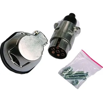 Přívěs k motorovému vozidlu Multipa Set zástrčky a zásuvky 7pin, kovová s těsněním