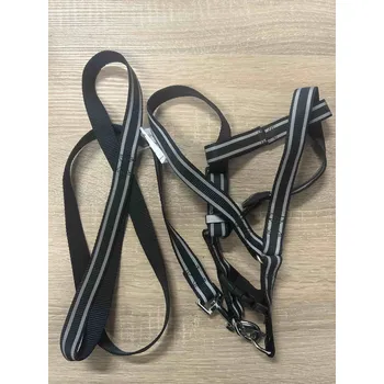 Postroj pro psa Postroj s vodítkem vel.M/L Barva: černá