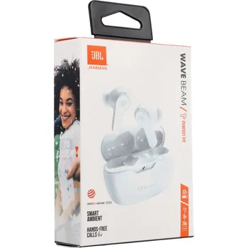 Audio Sluchátka Bezdrátová sluchátka Jbl Ip54 Ipx2 Wave Beam White