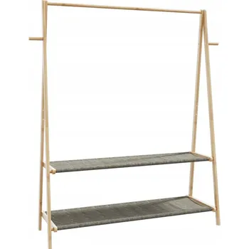 Věšák Bambusový věšák na oblečení 132 x 45,5 x 150,5 cm, přírodní barva
