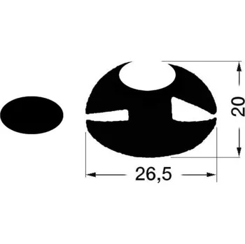 Stavební profil Okenní PVC profil NE 26