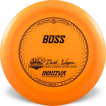 Disc golf Innova BOSS Blizzard Champion Barva: Červená - transparentní, Váha: 155 g