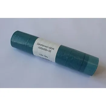 Pytle na odpadky Pytel 60 x 80 cm, typ 40, modrý, zatahovací, role 10 ks