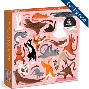 Hračka Galison Puzzle Jóga pro kočky 500 dílků