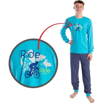 Chlapecké pyžamo Chlapecké pyžamo Betty Mode Ride II tyrkys
