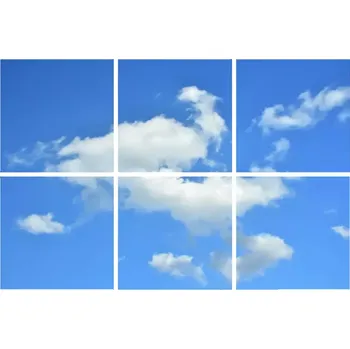 Dekorativní svítidlo Dekorativní LED svítidlo - LED panel - motiv nebe - sada 6 panelů