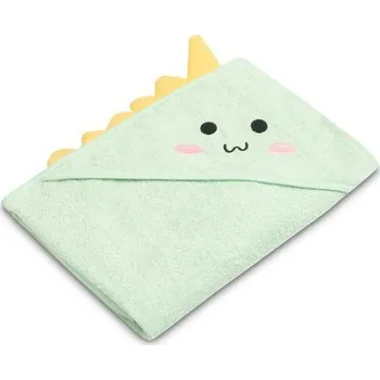 SENSILLO Dětská osuška 100x100cm, froté bavlna, Dino - mátová, zelená, 100x100