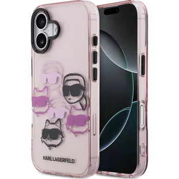 Telefonní příslušenství Karl Lagerfeld IML Multi K&CH Heads zadní kryt pro iPhone 17 Pink