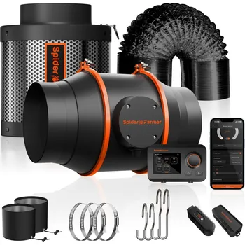 Domácí ventilátor Spider Farmer 152mm Inline Ventilátor 683m³/h, GGS regulátor