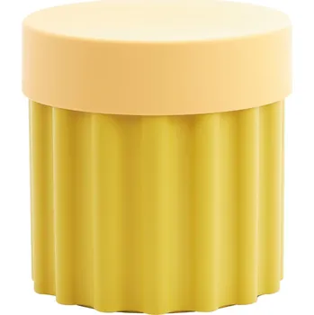 Konferenční stolek Odkládací stolek Scott 36 cm s úložným prostorem žlutý