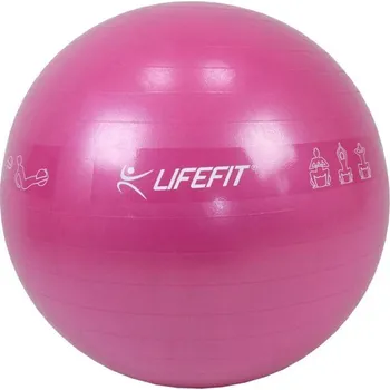 Gymnastický míč Lifefit Gymnastický míč Anti-burst 55 cm bordó (VÝPRODEJ)