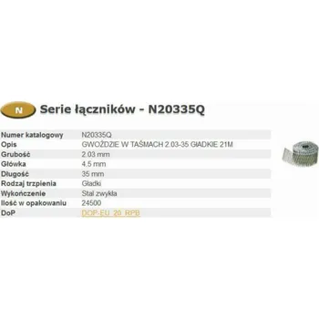 Hřebík Bostitch BOSTITCH NAILS N55 2,03-55 Q