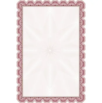 Výtvarný papír Diplom A4 - růžový rámeček, 170 g/m2, 25 ks