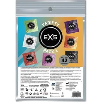 Kondom Kondomy EXS 42 ks VARIETY PACK 1 | EXS