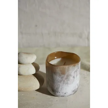Svíčka MAISON OLER Designová aroma svíčka CASHMERE VELVET PRIMITIF ART Velikost balení: MEDIUM SAND 275 GR